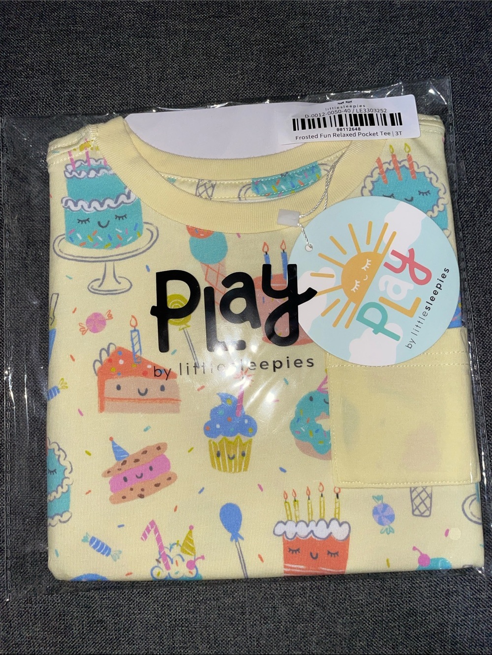 Little Sleepies Frosted Fun Relaxed Pocket Tee